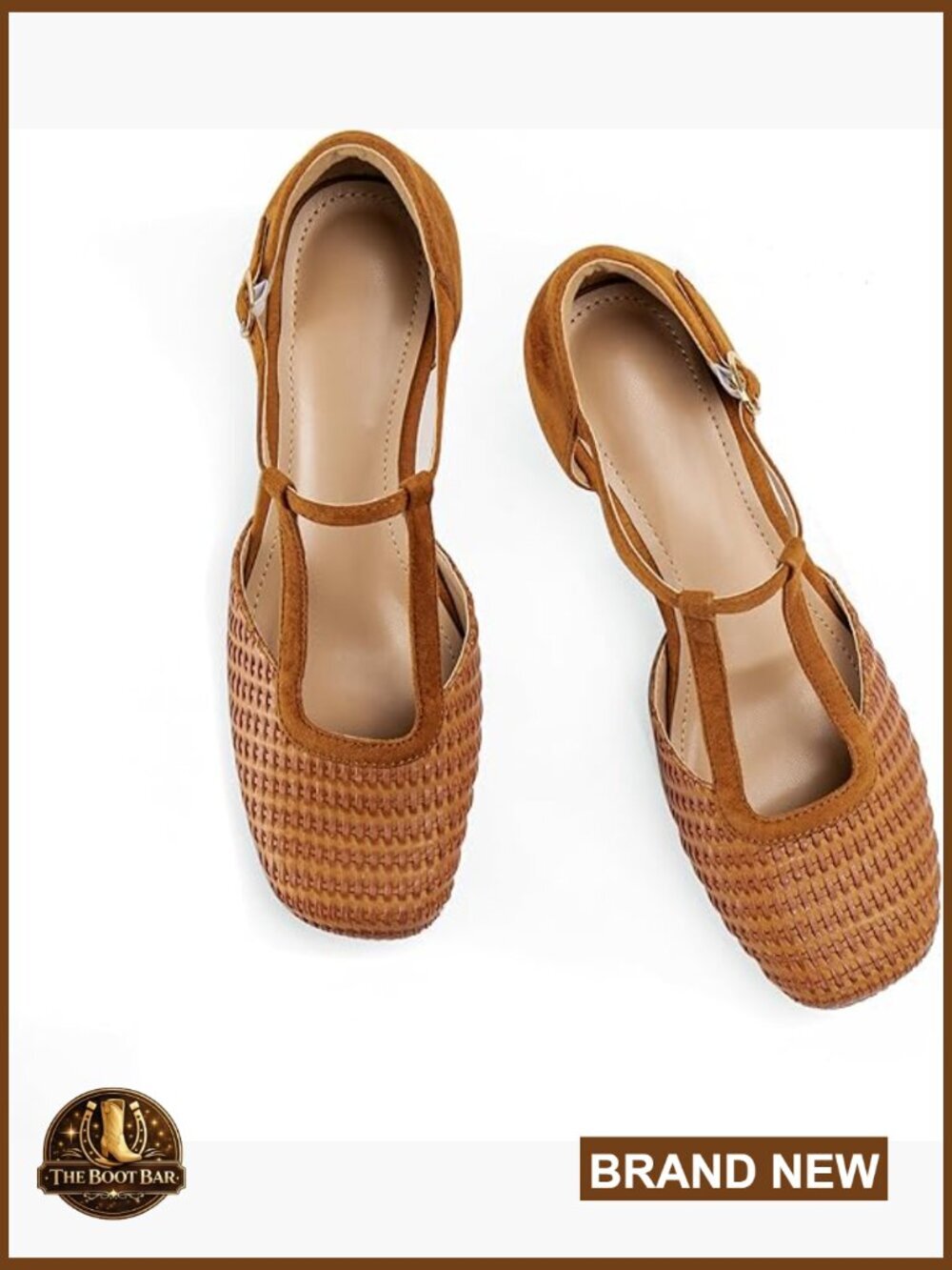 Low Chunky Heel Mary Jane Pumps for Women Woven Square Toe Dress Shoes